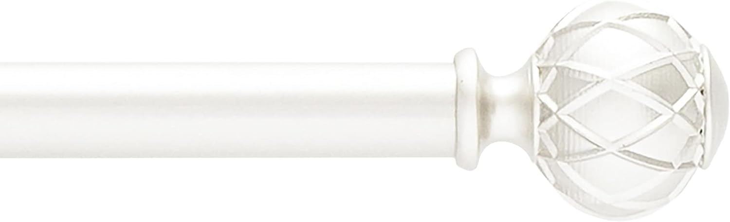 Kenney AZ71813 Decorative Window Curtain Rod with Ball Ends