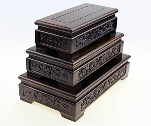 Oriental Furniture Chinese Rosewood Solid Mahagony Display Stand Pedestal