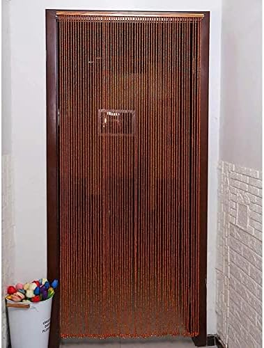 Natural Bamboo Beaded Curtain for Room Divider