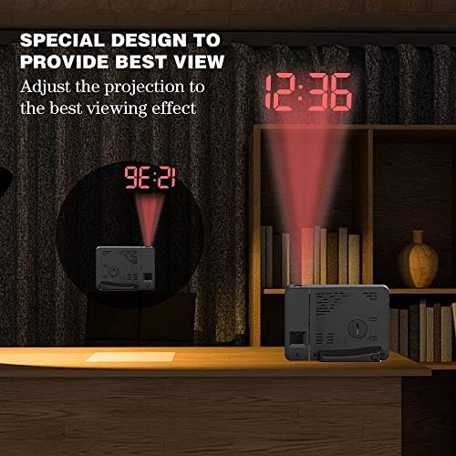 BALDR Projection Alarm Clock with Temperature Display
