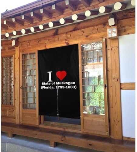 I Love State of Muskogee Blackout Curtains for Doorways
