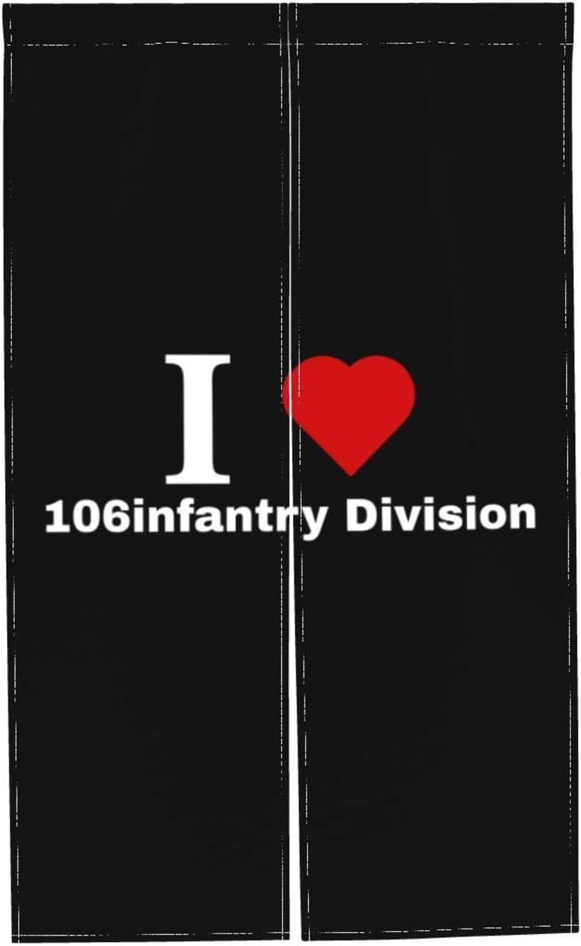 I Love 106 Infantry Division Blackout Curtains for Doorways