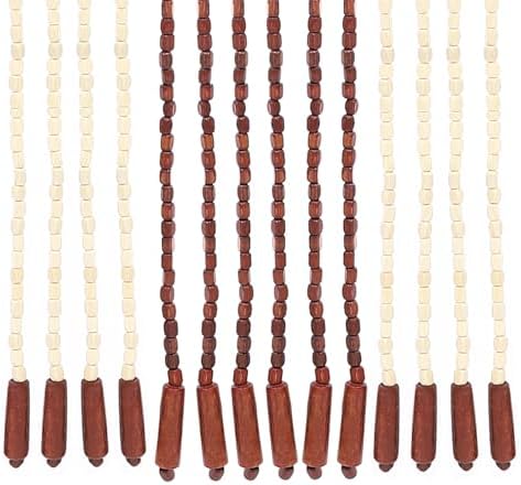Oiveinya Bamboo Wood Beaded Curtain 52 Strings