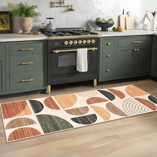 MUJOO Boho Runner Rug 2x6 Washable Area Rug