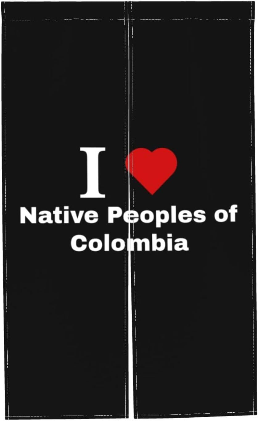 MULIHU Native Peoples of Colombia Blackout Curtains for Doorways