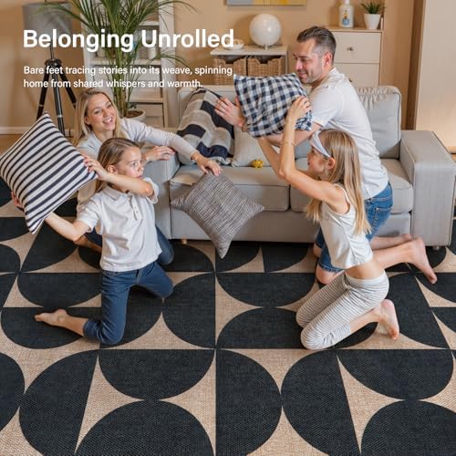 Lahome Modern Geometric Jute Runner Rug 25x8