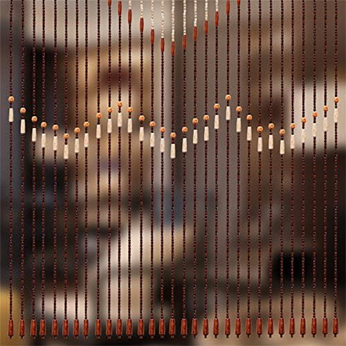 Wood Beaded Curtain with 31 Lines for Home Decor