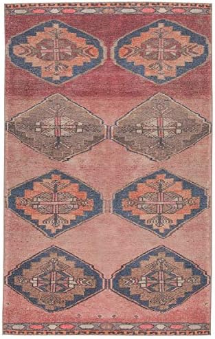Jaipur Living 2x8 Runner Rug Dark Pink Blue
