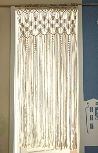 Hysunland Macrame Curtain 30x71 Woven Panel
