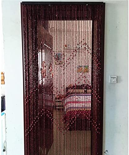 ZHOUXIAO Bamboo Wood Beaded Curtain for Doorways
