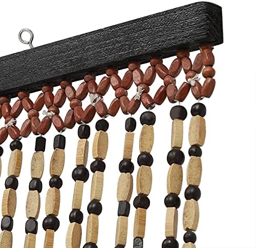 Natural Wood Bamboo Beaded Curtain Room Divider Decorative
