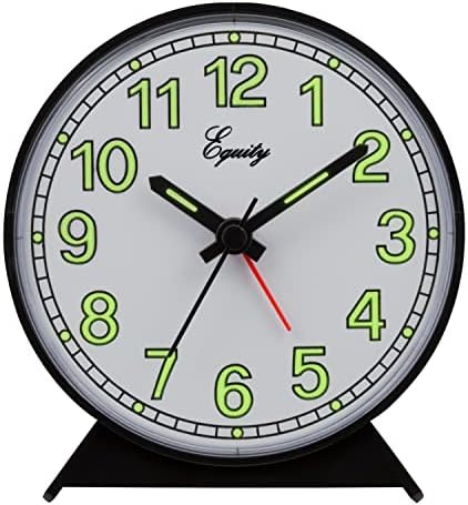 La Crosse Technology Equity Black Battery Operated Analog Alarm Clock