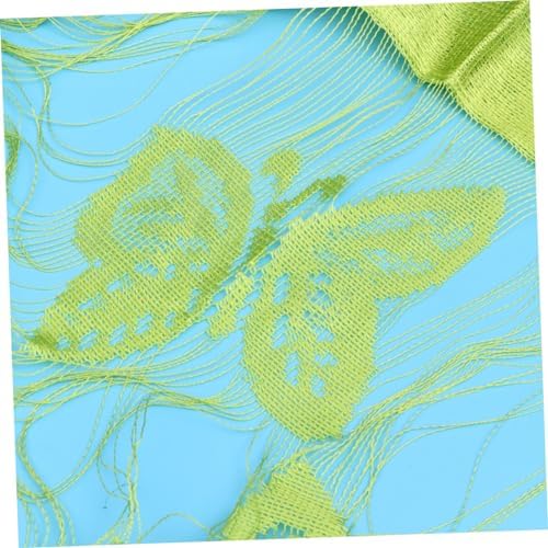 PRETYZOOM Green Strip Tassel Curtain Room Divider for Privacy and Natural Light