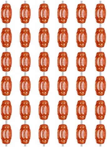 OKUOKA Gold Beaded Curtain Strands for Window Door Divider