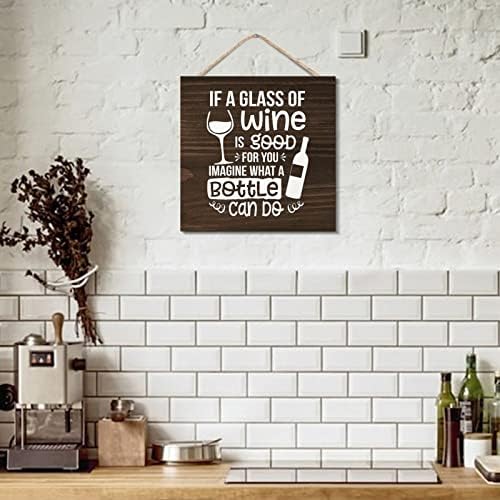 Rustic Wood Sign Wall Art Decor 12x12 Inches