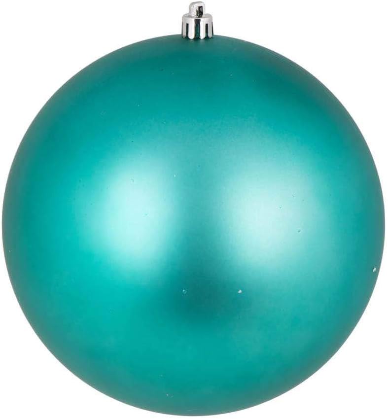 Vickerman 3 Inch Teal Matte Ball Ornament 12 Pack