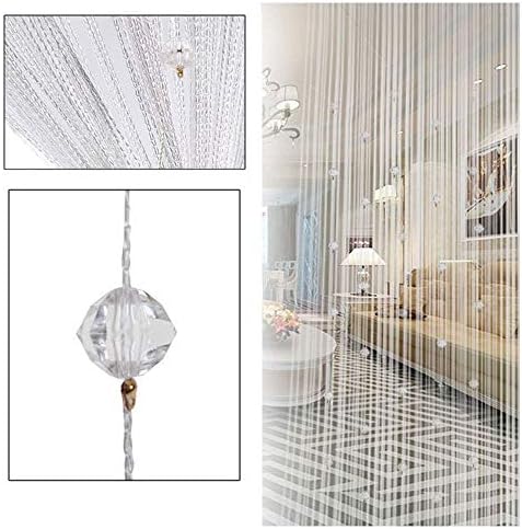 FUT String Tassel Crystal Beads Curtain Panel 1