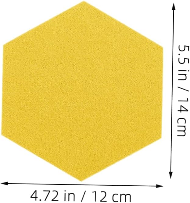 20pcs Hexagon Felt Bulletin Boards for Office and Home