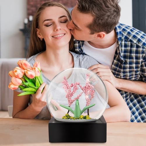 Cherry Blossom Snow Globe for Girls and Women