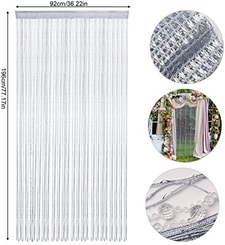 Crystal Beaded Curtain Divider Strip Tassel for Doors and Windows
