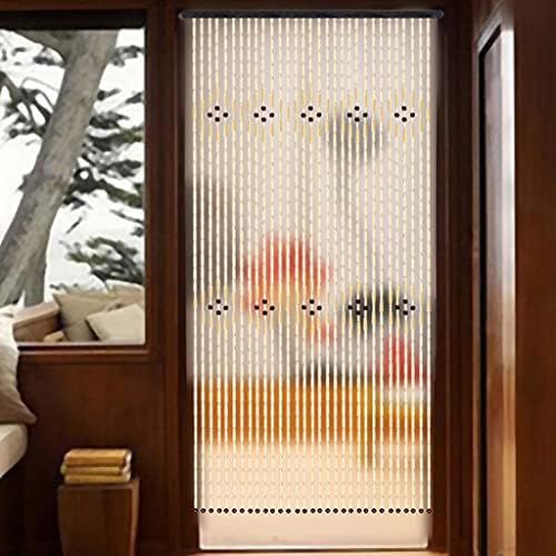 31 Strands Bamboo Wood Beaded Curtain for Doorway