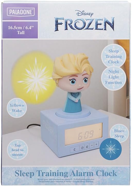Disney Frozen Elsa Sleep Training Alarm Clock with Night Light