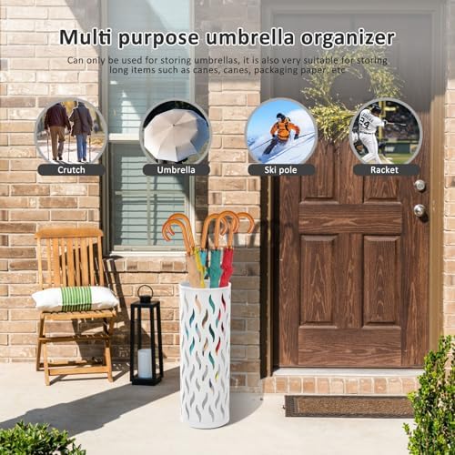 Kandishiex 4-6 Umbrella Stand Metal Rack