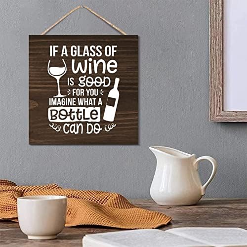 Rustic Wood Sign Wall Art Decor 12x12 Inches