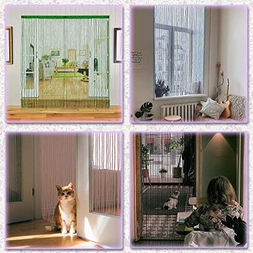 Boho Fringe Curtain for Doorway Privacy 1 Panel 100x220cm