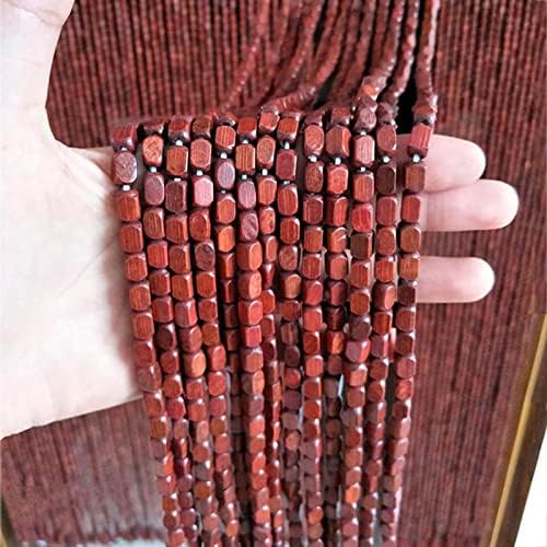 Natural Bamboo Beaded Curtain Panel for Doorway Decor