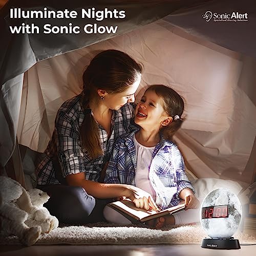 Sonic Alert Moon Alarm Clock Nightlight
