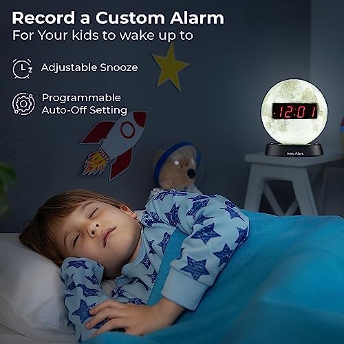 Sonic Alert Moon Alarm Clock Nightlight