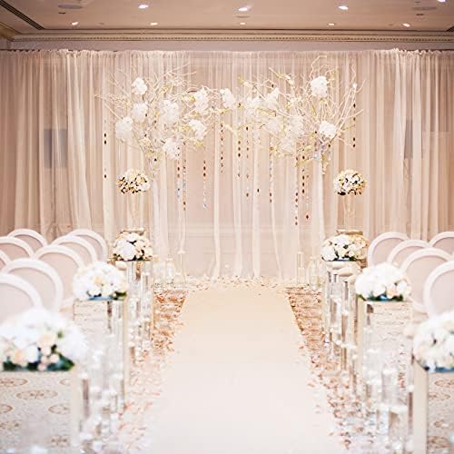 Shappy White Carpet Runner Rug for Party 26x30ft