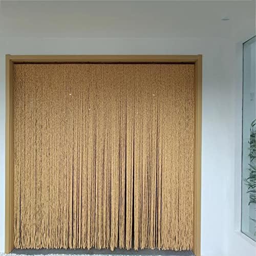 Bamboo Beaded Curtain for Doorway with Accessories