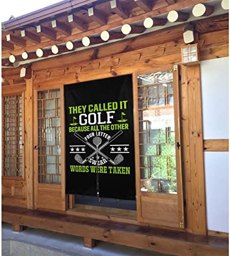 They Called It Golf Blackout Curtain Panel 34x56in Door Divider