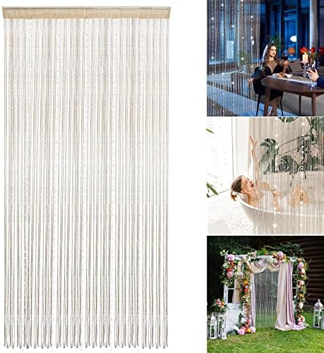 Crystal Beaded Curtain Divider Strip Tassel for Doors and Windows