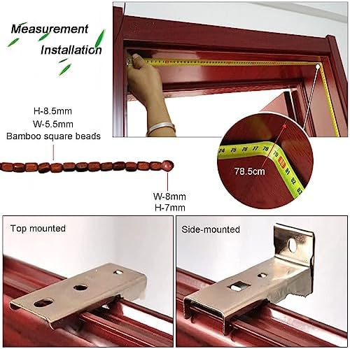Wooden Beaded Bamboo Door Curtain 100 Strands