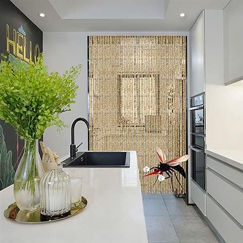 Natural Wood Beaded Curtain for Home Decoration