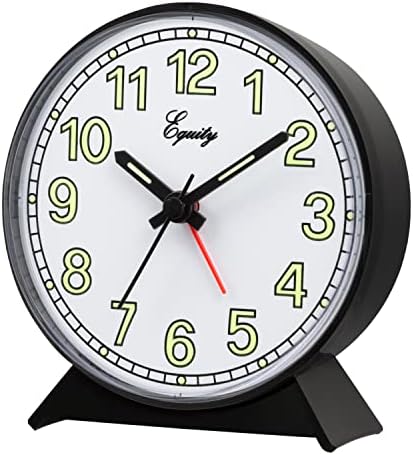 La Crosse Technology Equity Black Battery Operated Analog Alarm Clock
