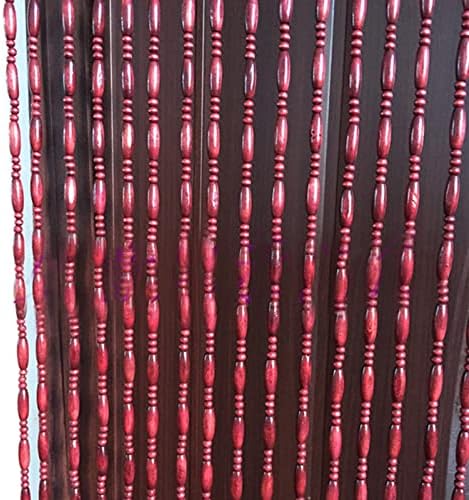 Natural Wood Beaded Curtains for Doorway
