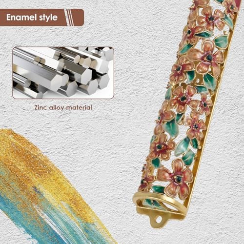 Hand Painted Zinc Alloy Mezuzah Decorative Artwork