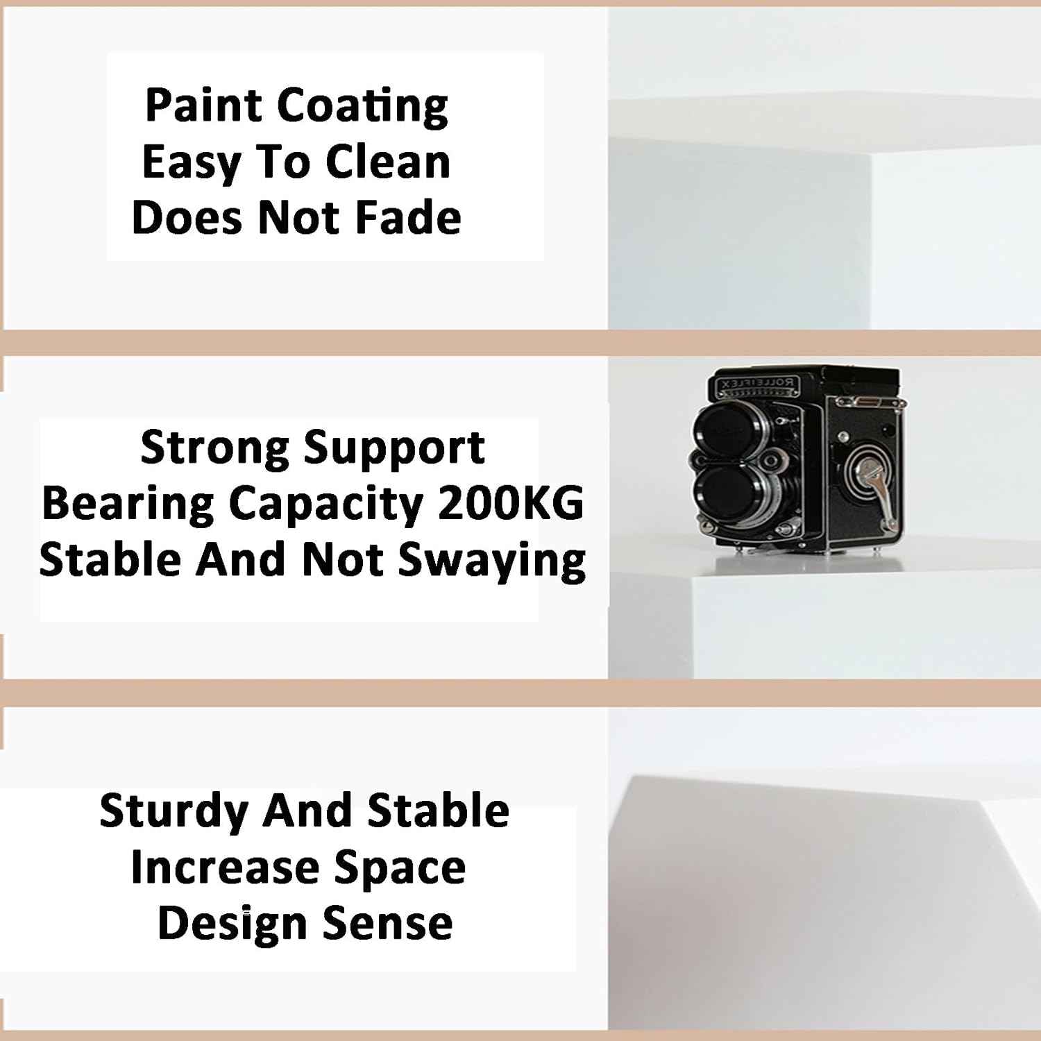 Sturdy Rectangular Display Pedestal Stand for Home and Store Use
