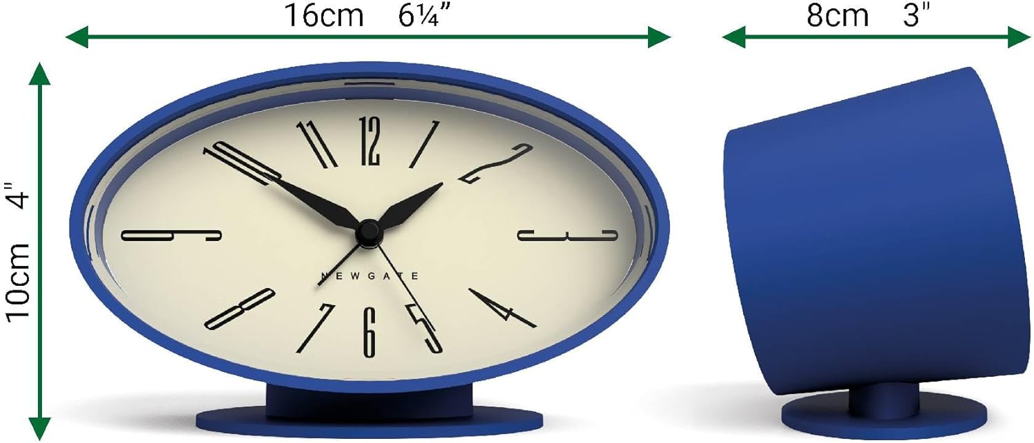 NEWGATE Ronnie Alarm Clock Oval Retro Design