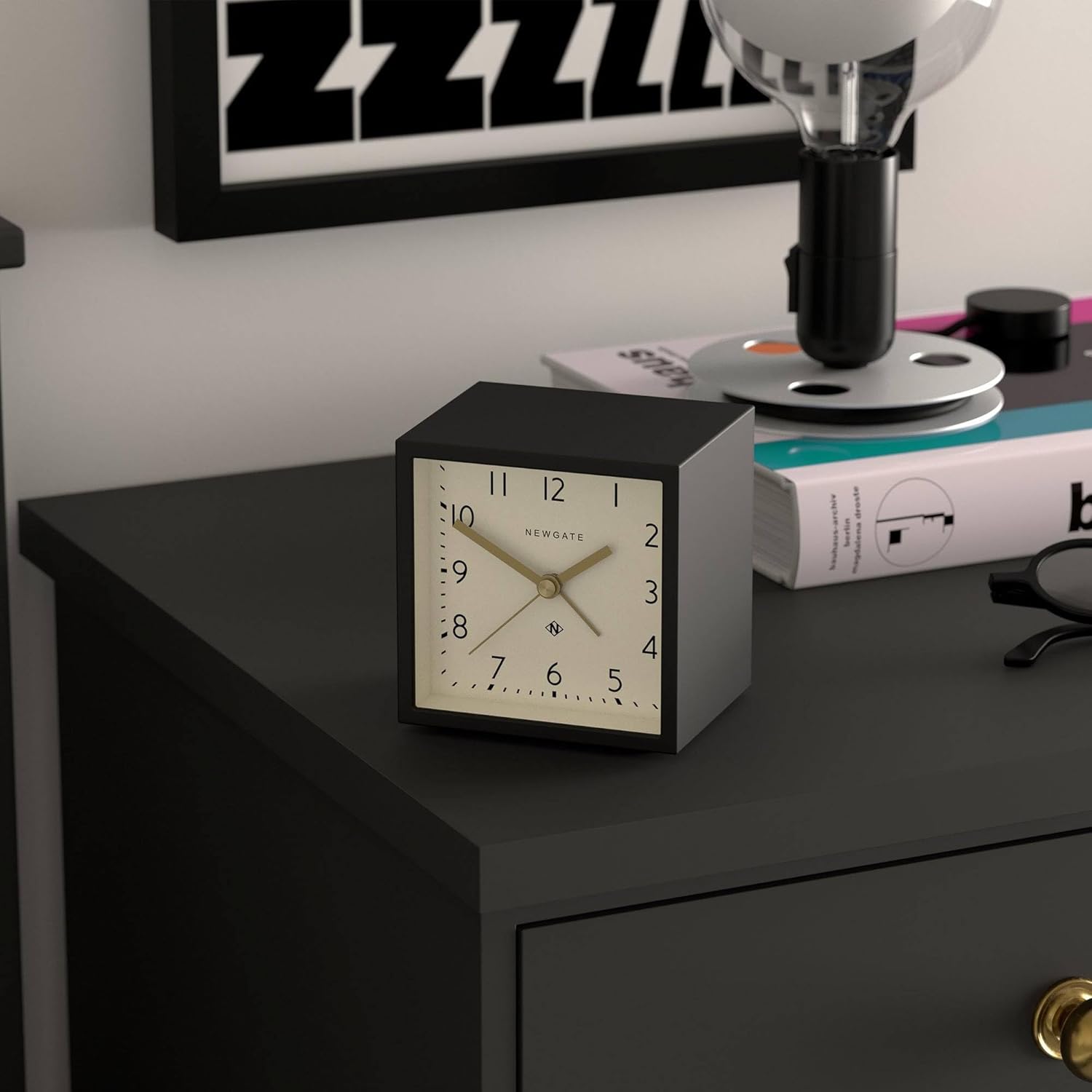 NEWGATE Equinox Alarm Clock - Sleek Modern Design