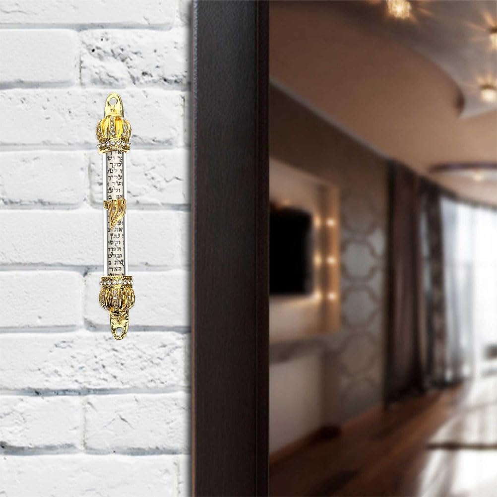 LUOZZY 2 Pcs Metal Mezuzah Door Hanging Set