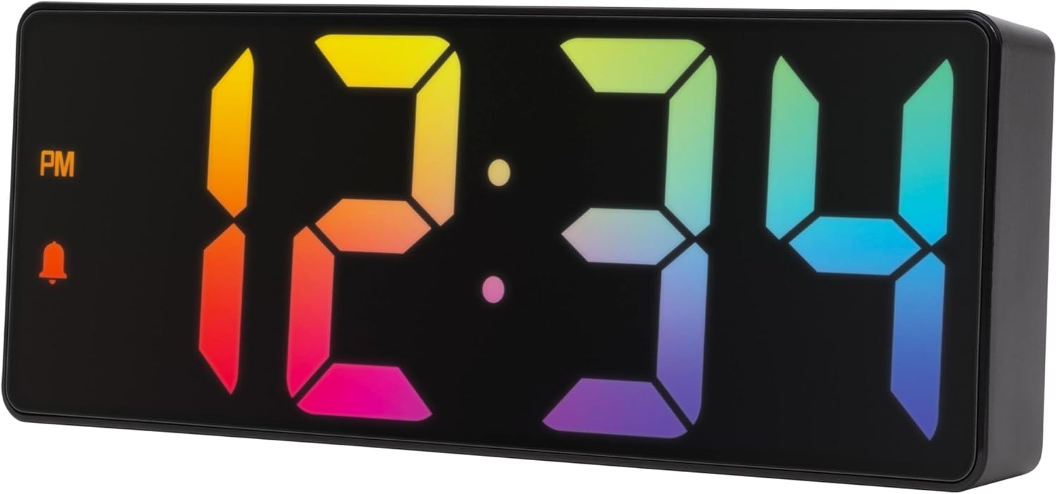 La Crosse Technology 2 Inch Gradient Alarm Clock with Temperature Display