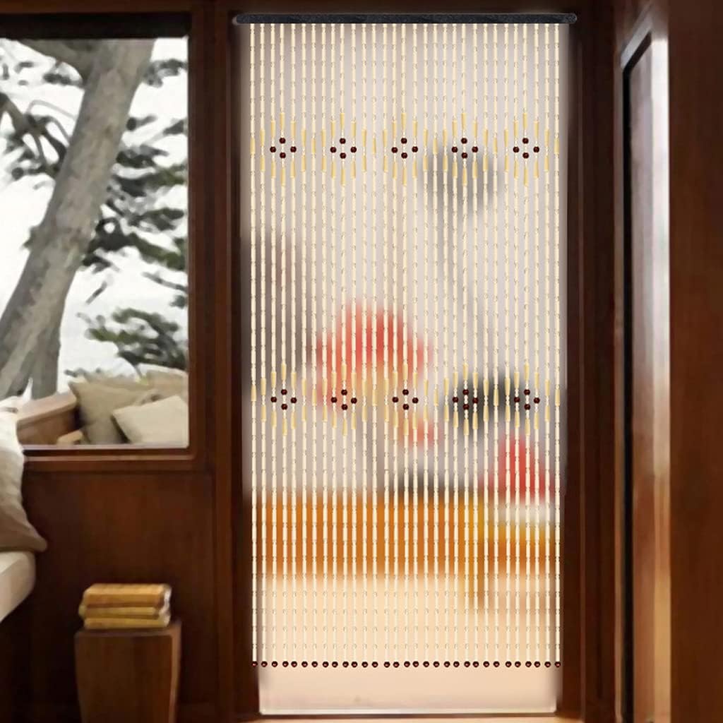 31 Strands Bamboo Wood Beaded Curtain for Doorway