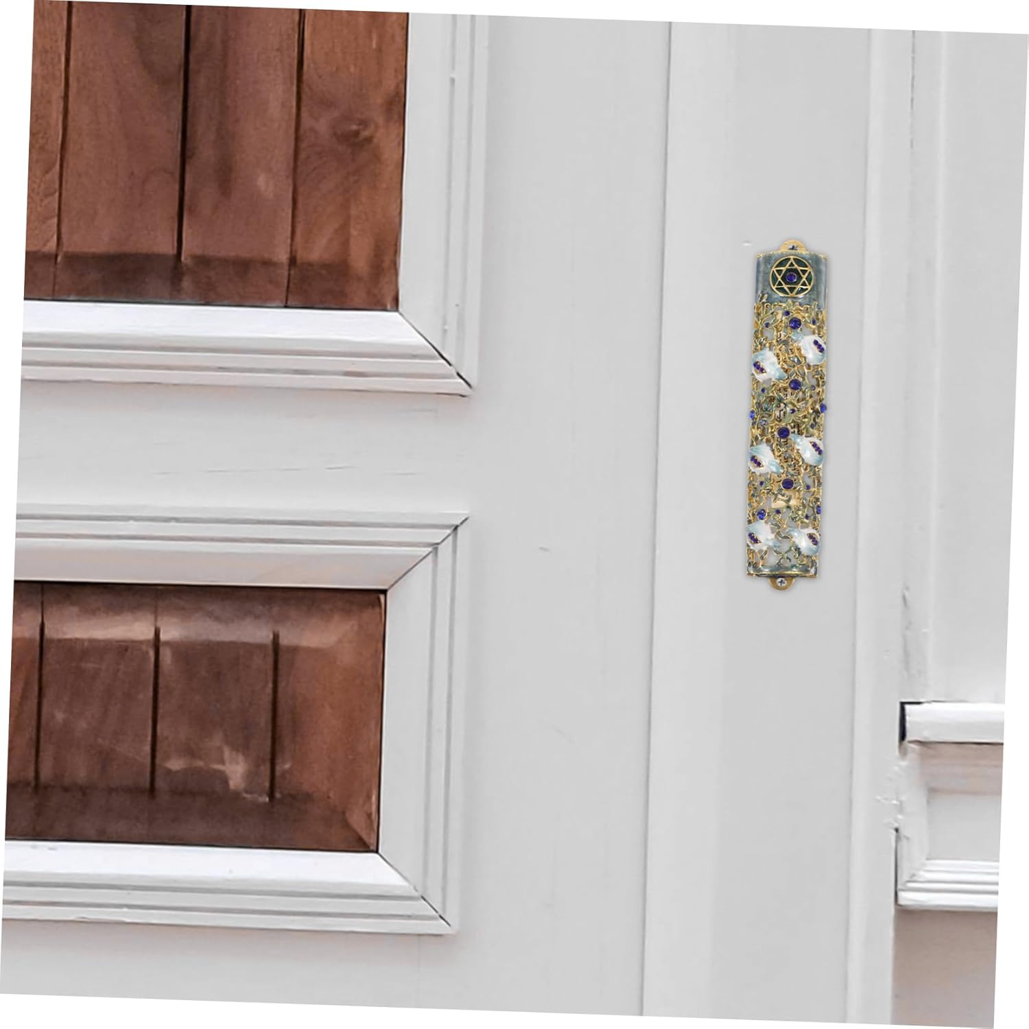 Wakauto Mezuzah Door Accent with Blessing Scripture