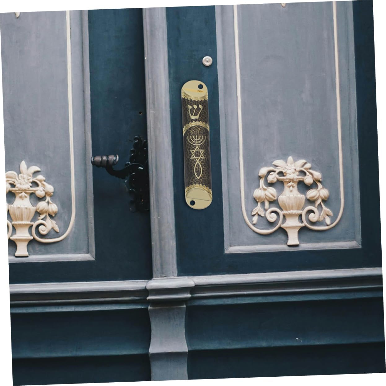 Cabilock 2 Sets Cultural Jewish Mezuzah Door Blessing Decorations