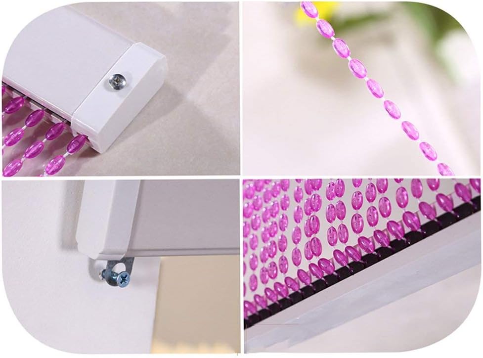 OKUOKA Decorative Bead Curtain with Crystal Imitation Bubbles